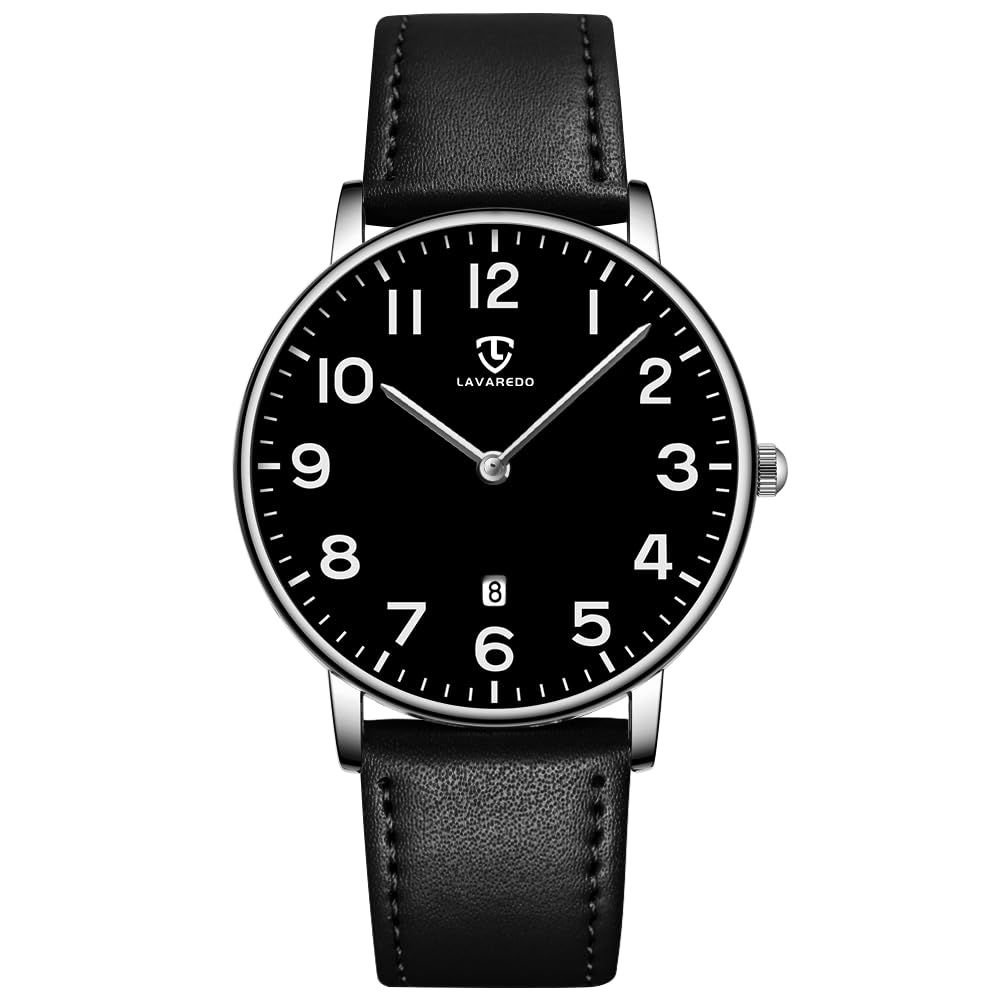 BEN NEVIS Watch, Mens Watch, Minimalist Fashion Simple Wrist Watch Analog Date with Leather Strap