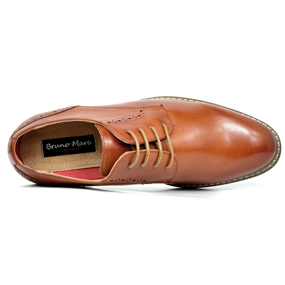 Bruno Marc Men's Leather Lined Dress Oxfords Shoes