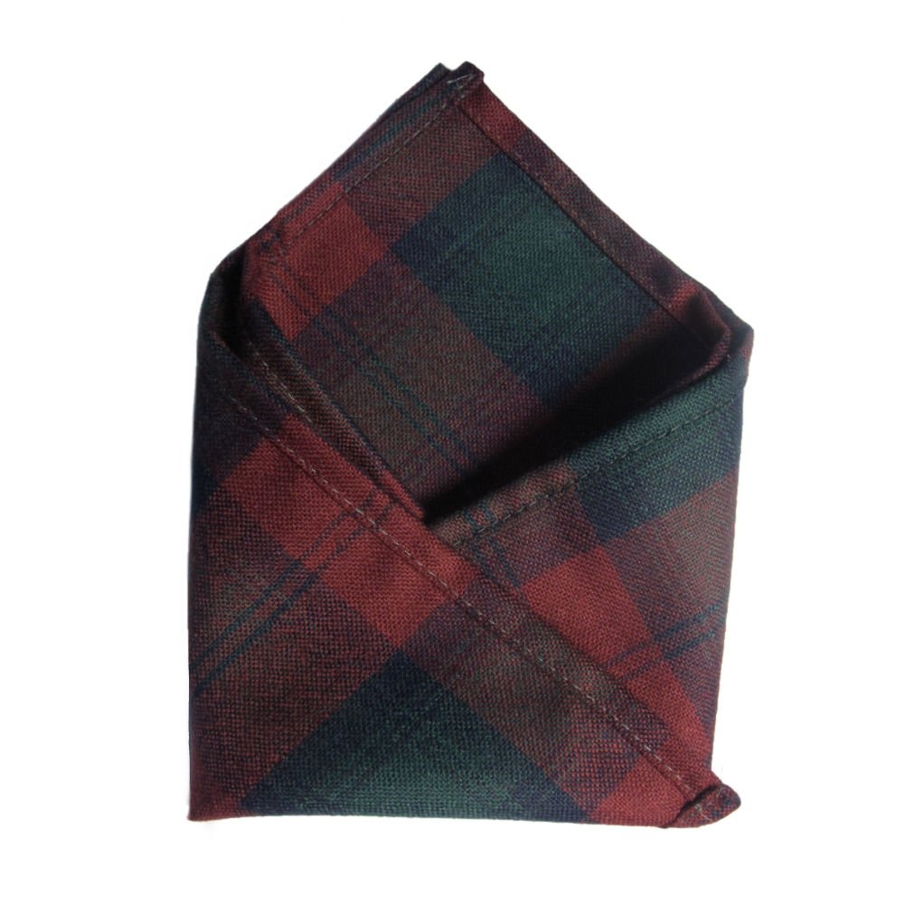 100% Wool Tartan Plaid Pocket Handkerchief Squares - Scotland Made