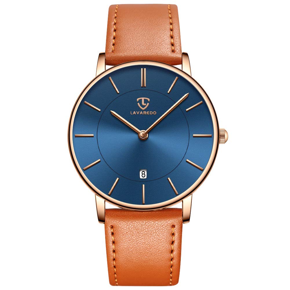 BEN NEVIS Watch, Mens Watch, Minimalist Fashion Simple Wrist Watch Analog Date with Leather Strap