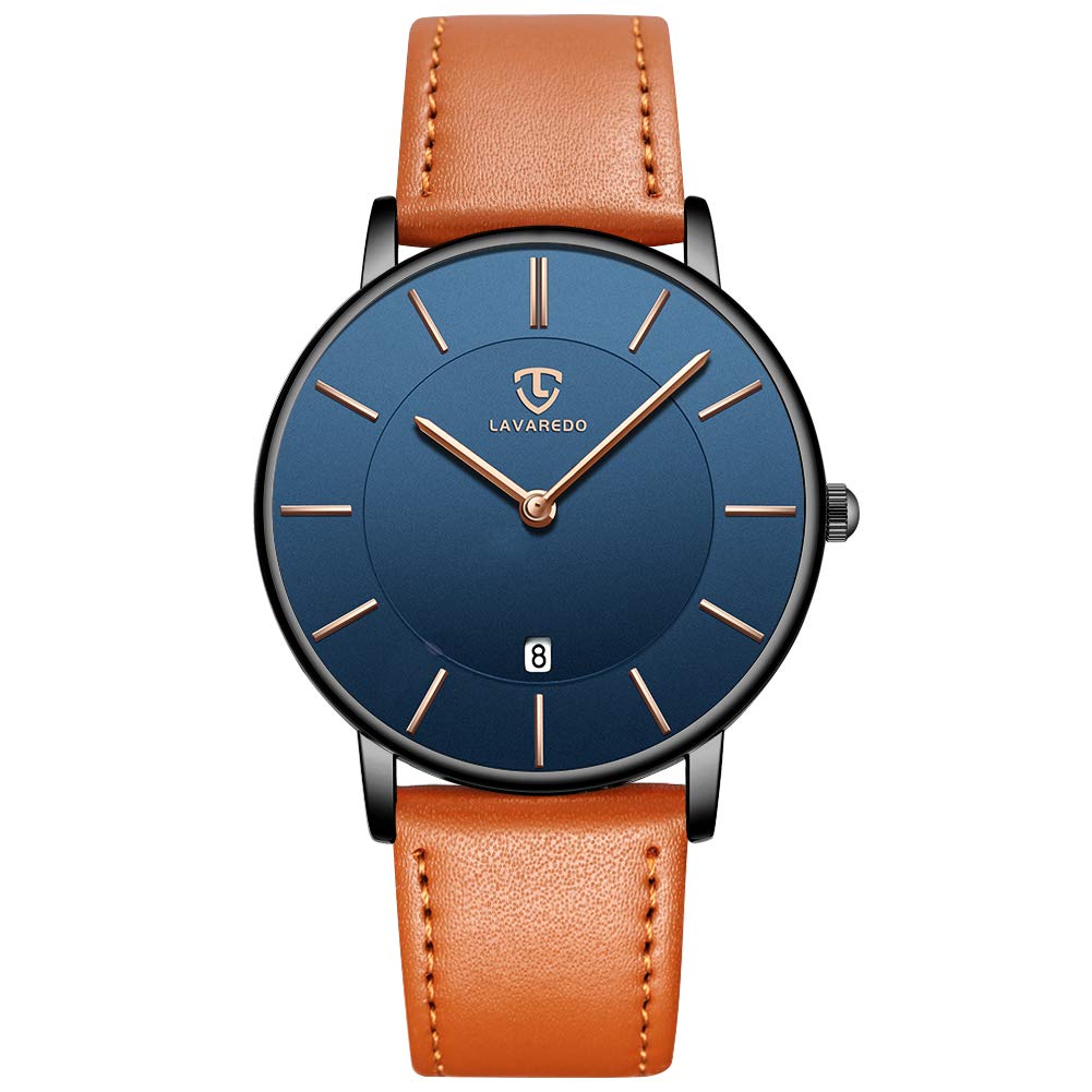 BEN NEVIS Watch, Mens Watch, Minimalist Fashion Simple Wrist Watch Analog Date with Leather Strap