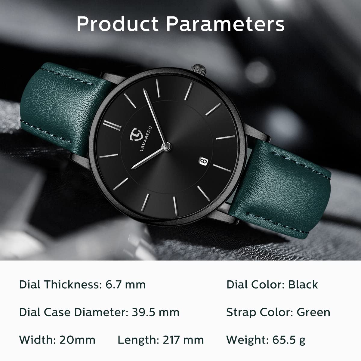 BEN NEVIS Watch, Mens Watch, Minimalist Fashion Simple Wrist Watch Analog Date with Leather Strap