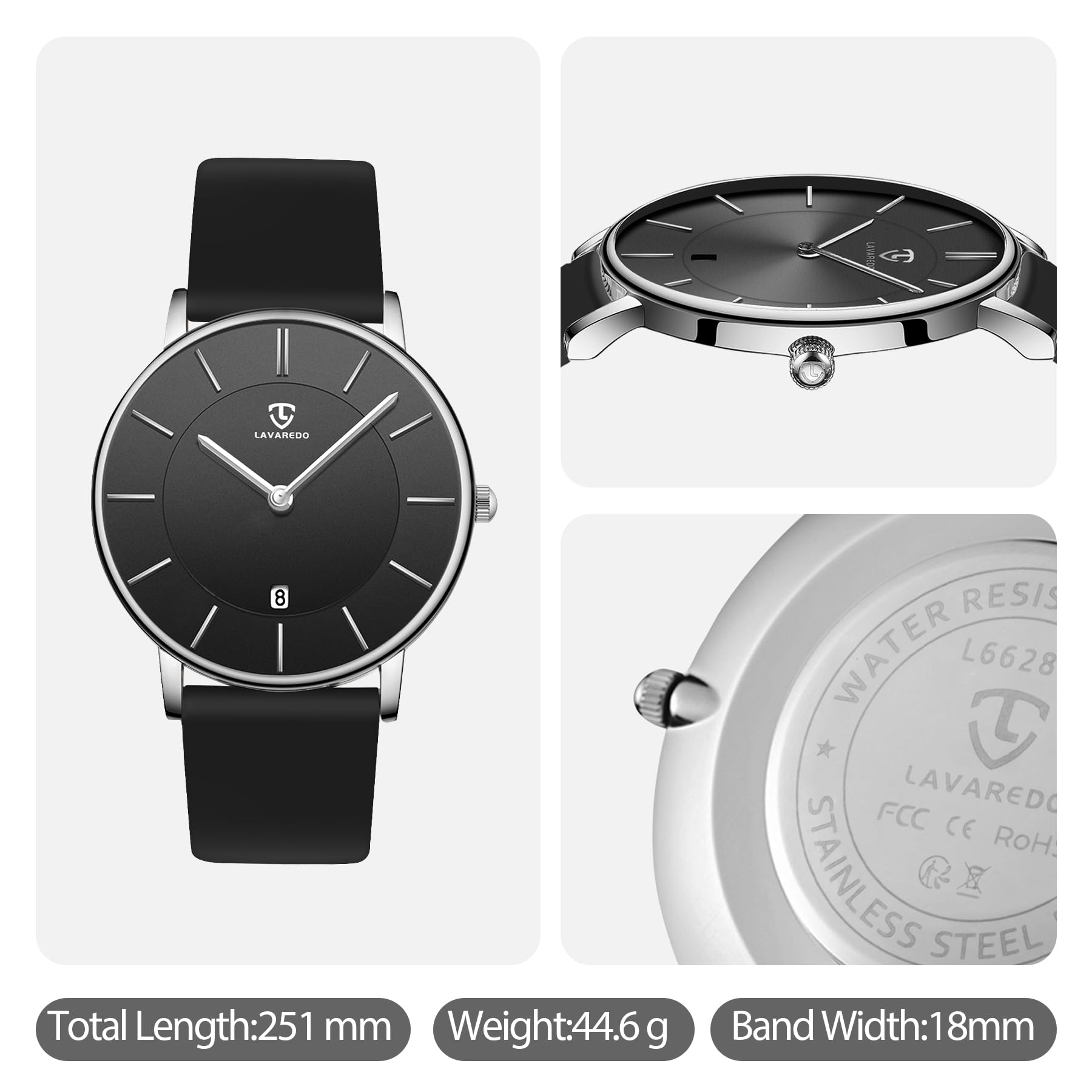 BEN NEVIS Watch, Mens Watch, Minimalist Fashion Simple Wrist Watch Analog Date with Leather Strap