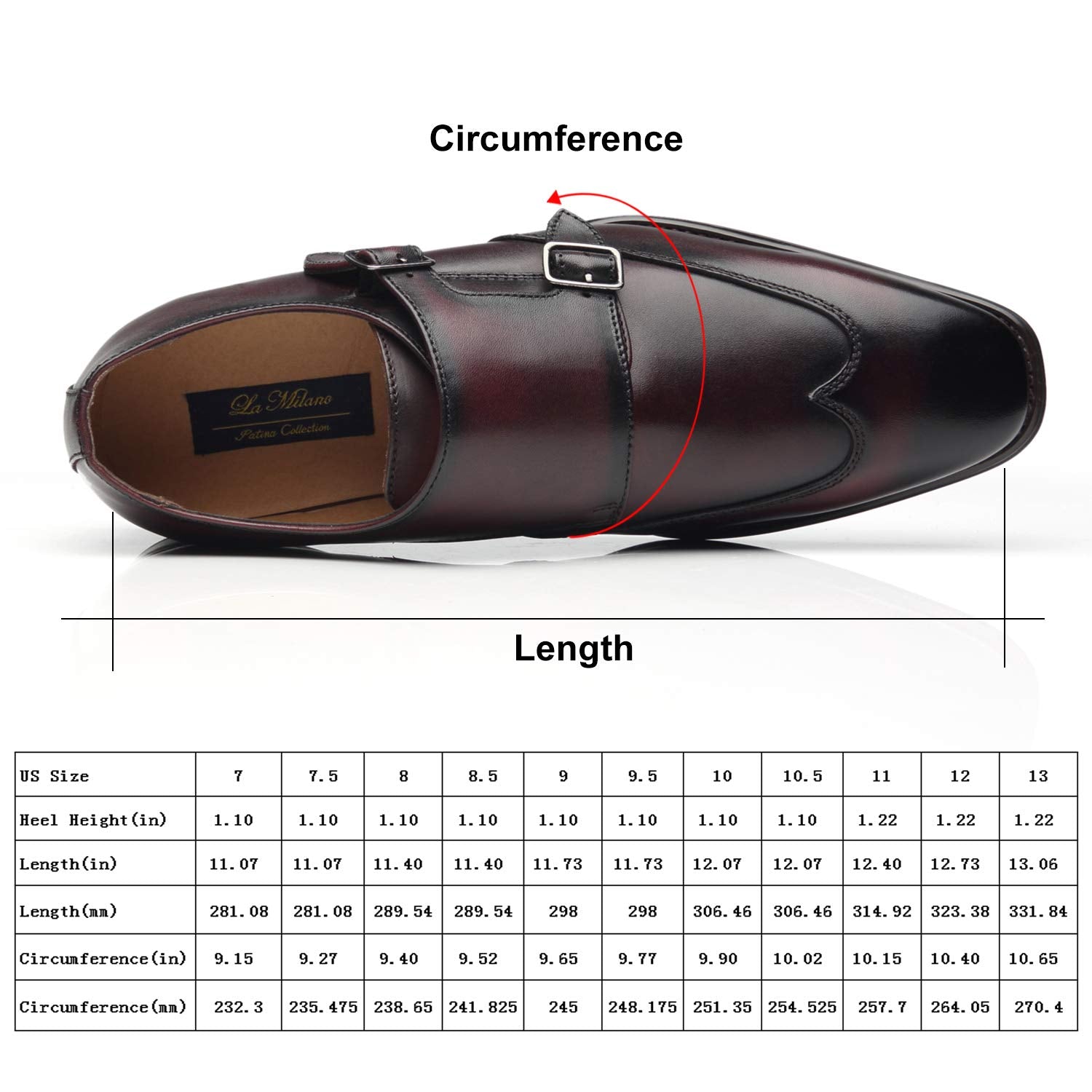 Mens Double Monk Strap Slip on Loafer Cap Toe Leather Oxford Formal Business Casual Comfortable Dress Shoes for Men