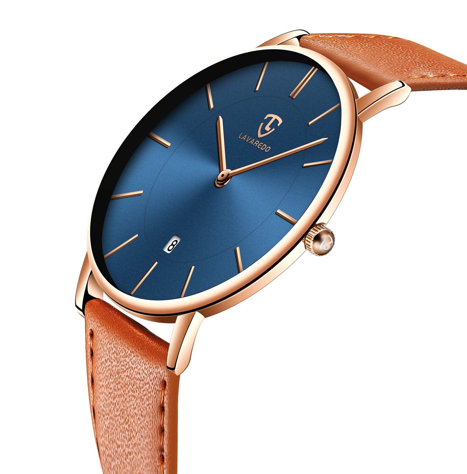 BEN NEVIS Watch, Mens Watch, Minimalist Fashion Simple Wrist Watch Analog Date with Leather Strap