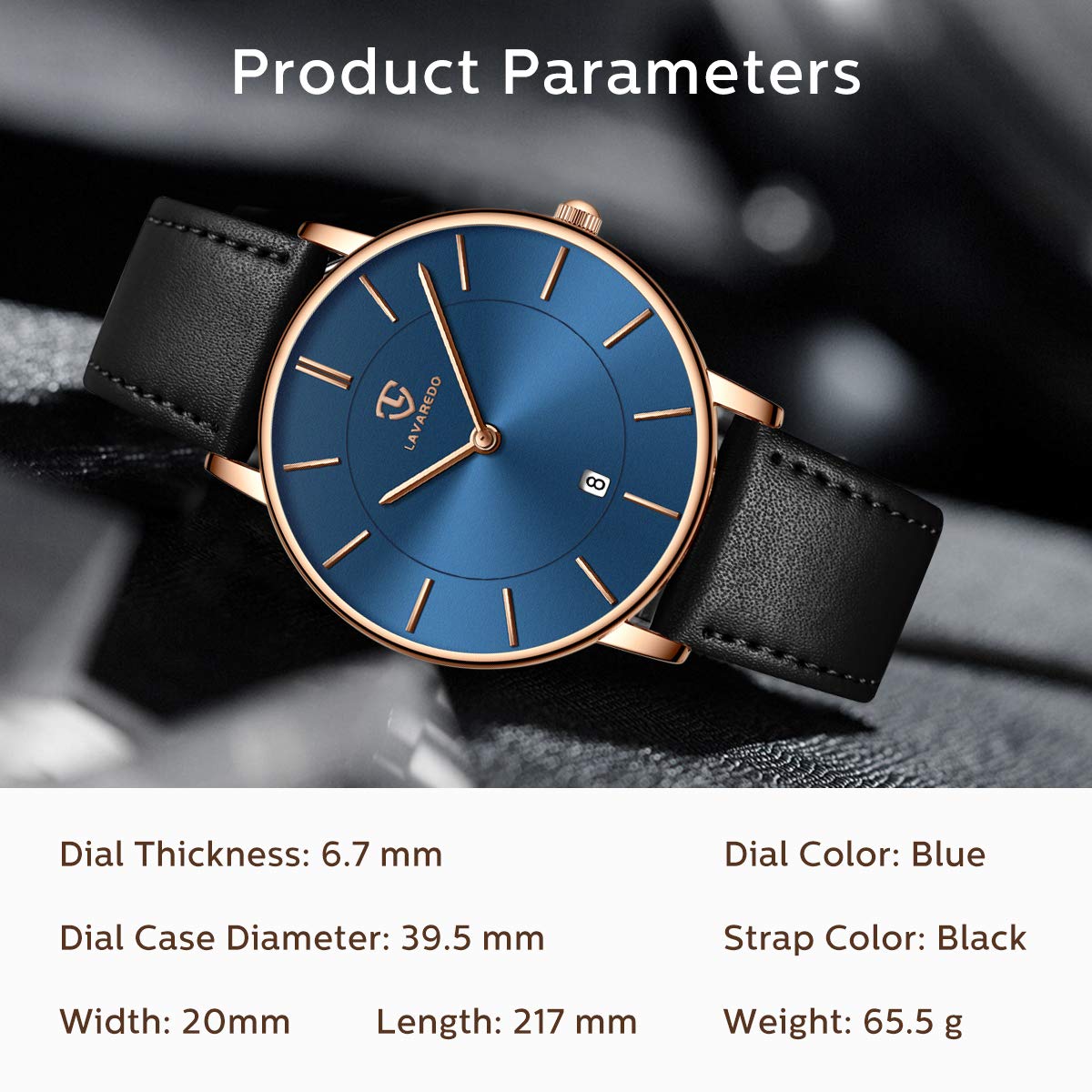 BEN NEVIS Watch, Mens Watch, Minimalist Fashion Simple Wrist Watch Analog Date with Leather Strap