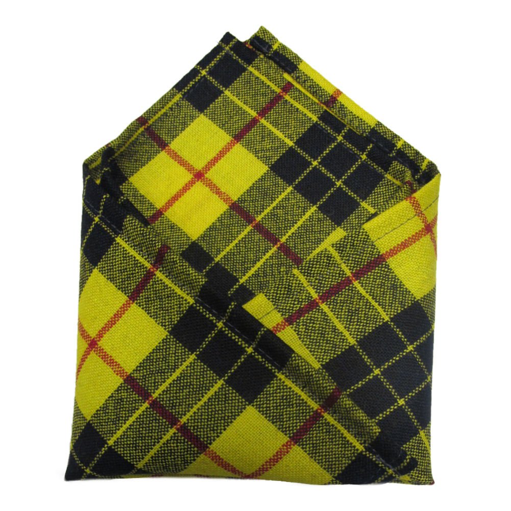 100% Wool Tartan Plaid Pocket Handkerchief Squares - Scotland Made