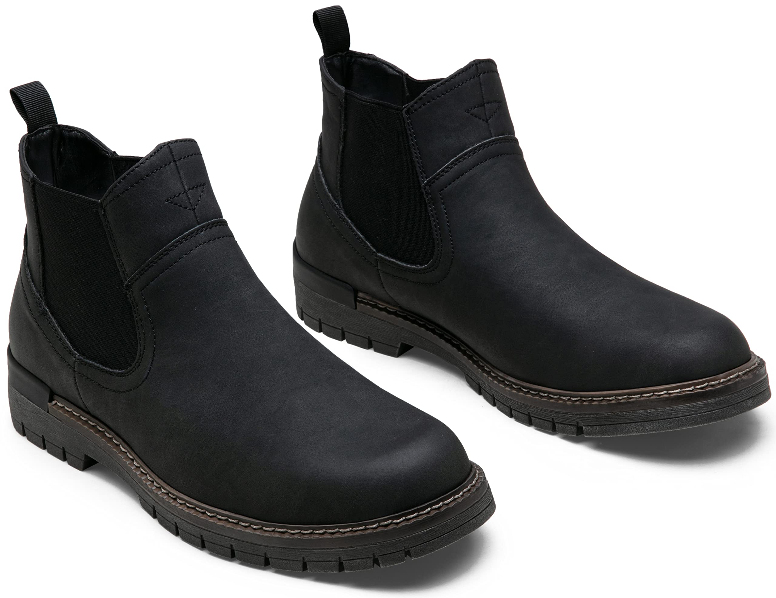 Jousen Chelsea Boots Casual Slip On Ankle Waterproof Mens Boots