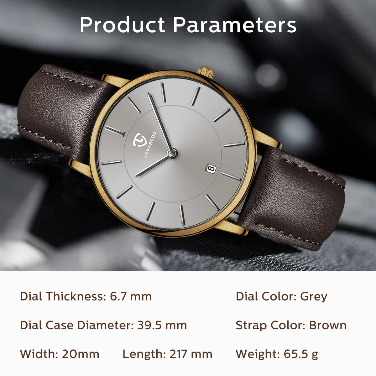 BEN NEVIS Watch, Mens Watch, Minimalist Fashion Simple Wrist Watch Analog Date with Leather Strap