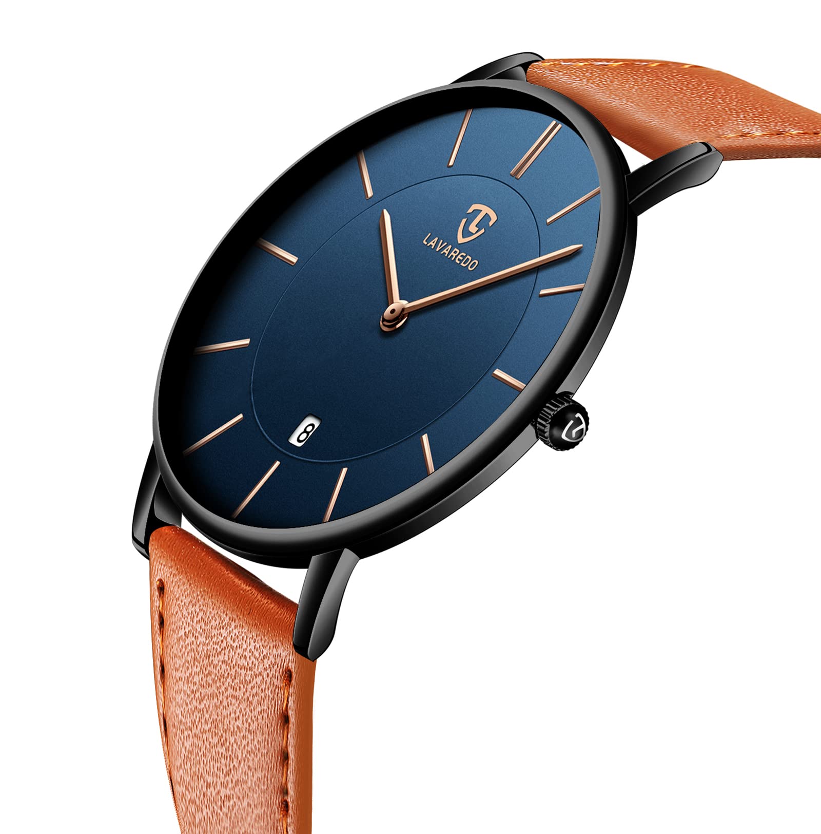 BEN NEVIS Watch, Mens Watch, Minimalist Fashion Simple Wrist Watch Analog Date with Leather Strap