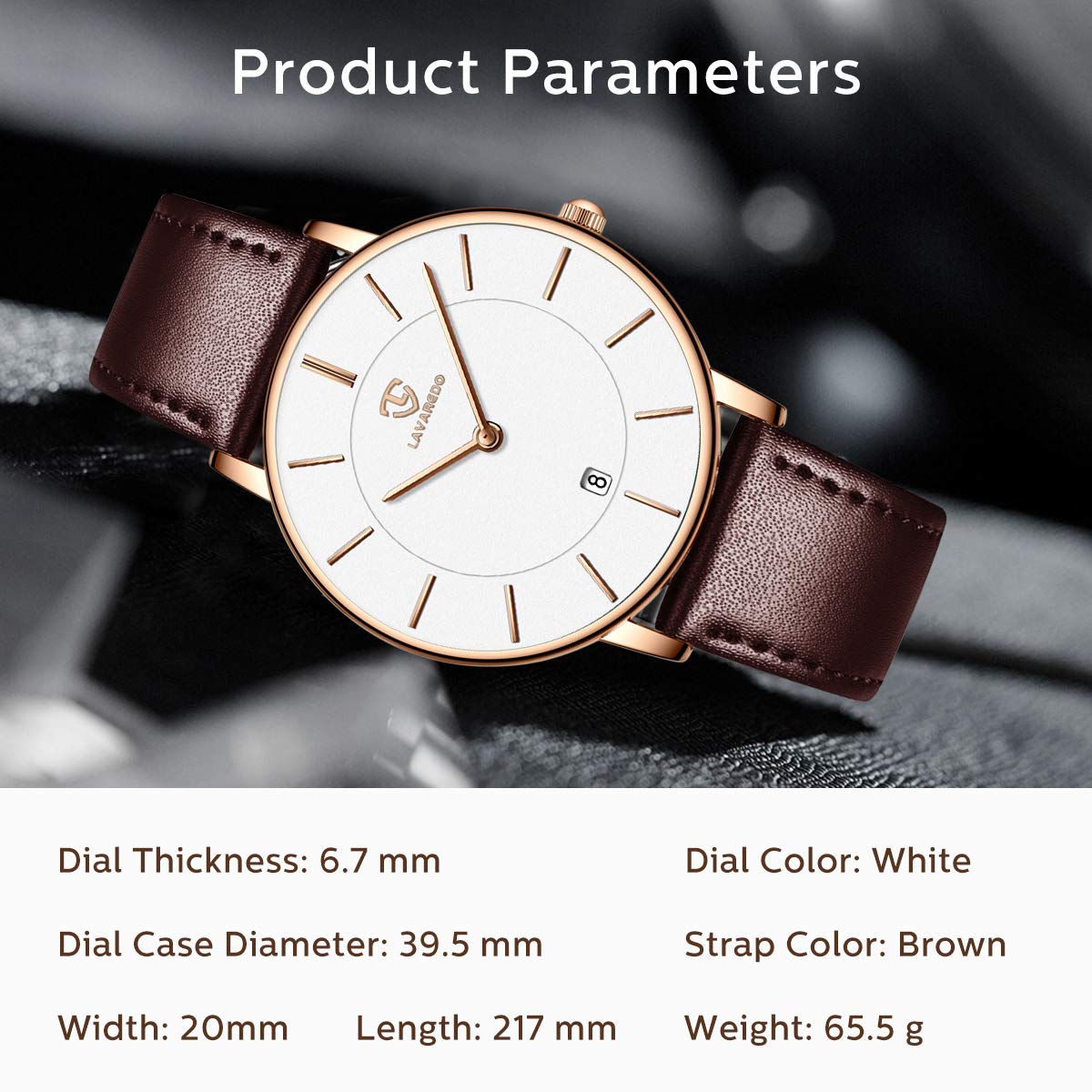 BEN NEVIS Watch, Mens Watch, Minimalist Fashion Simple Wrist Watch Analog Date with Leather Strap