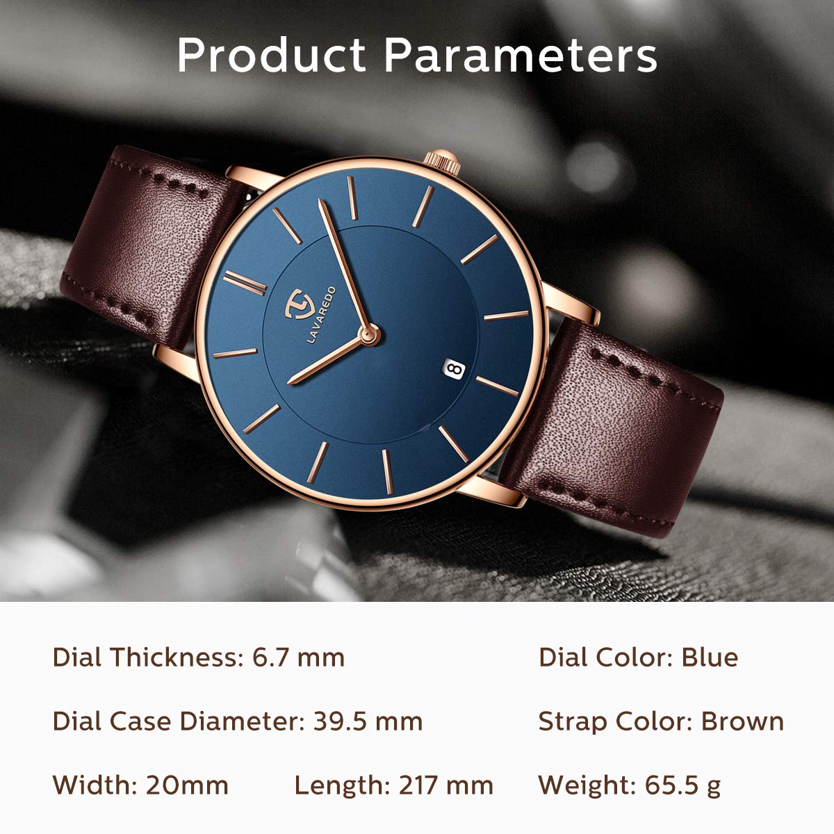 BEN NEVIS Watch, Mens Watch, Minimalist Fashion Simple Wrist Watch Analog Date with Leather Strap