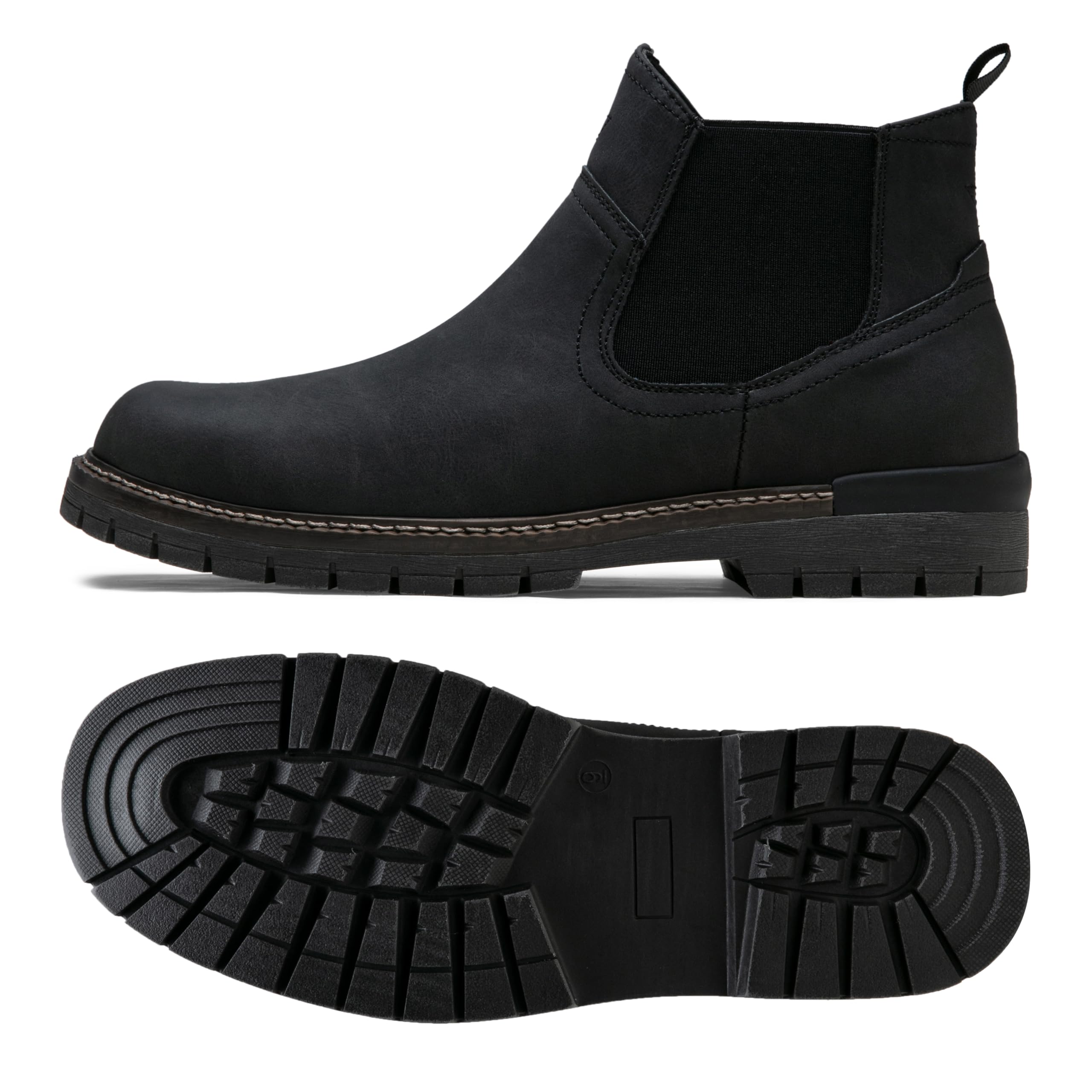 Jousen Chelsea Boots Casual Slip On Ankle Waterproof Mens Boots